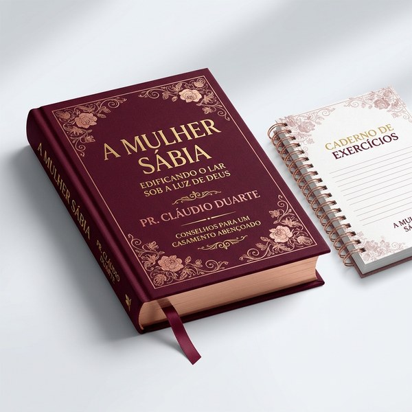 Livro A Mulher Sábia - Pastor Cláudio Duarte com Caderno de Exercícios